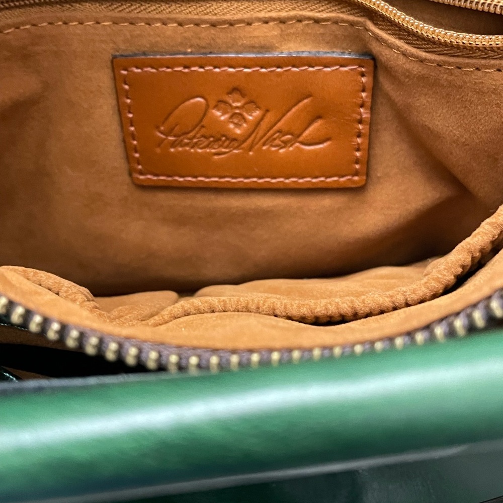 Patricia Nash Forest Green Leather Satchel - Picture 10 of 13